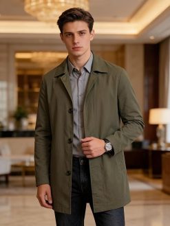 Men's Tailored Trench Coat