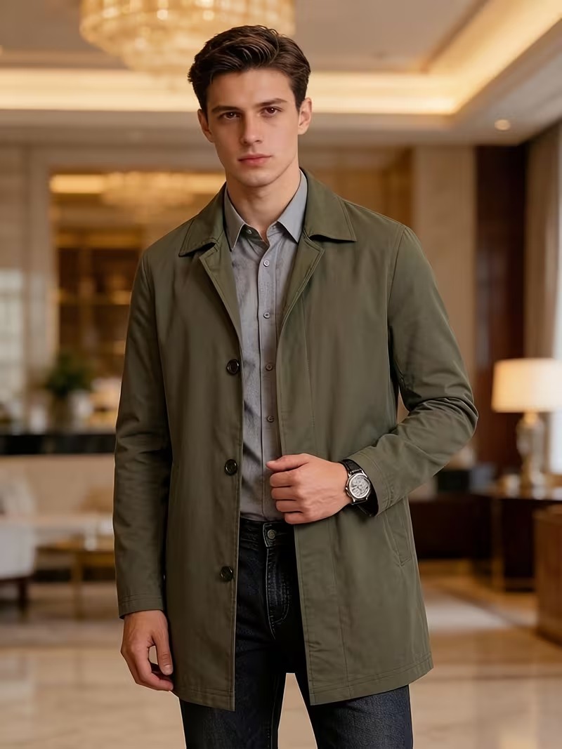 Men's Tailored Trench Coat